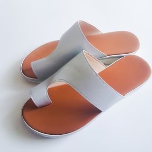 NWT silver sandals